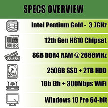 Load image into Gallery viewer, 12th Generation Intel Core Pentium Gold High-Performance
